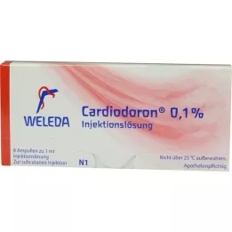 CARDIODORON 0,1 % injektionsvæske, opløsning, 8X1 ml