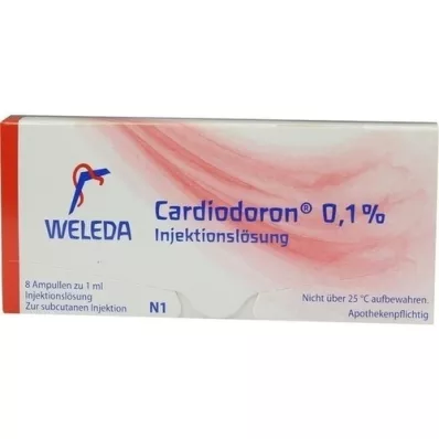 CARDIODORON 0,1 % injektionsvæske, opløsning, 8X1 ml