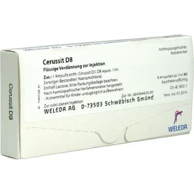 CERUSSIT D 8 ampuller, 8X1 ml