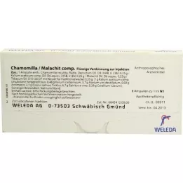 CHAMOMILLA/MALACHIT komp. ampuller, 8x1 ml
