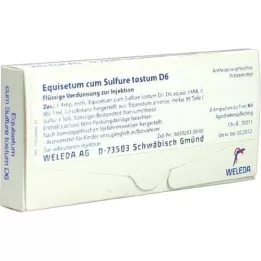 EQUISETUM CUM Svovl tostum D 6 ampuller, 8X1 ml