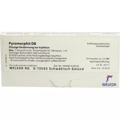 PYROMORPHIT D 8 ampuller, 8X1 ml