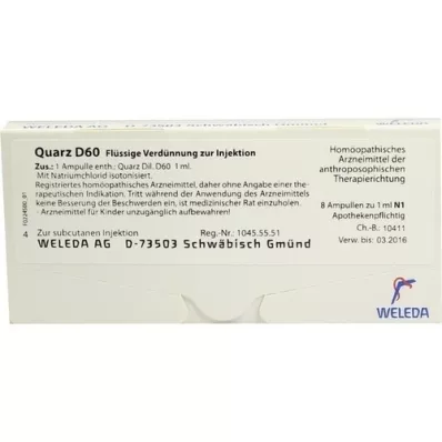 QUARZ D 60 ampuller, 8X1 ml