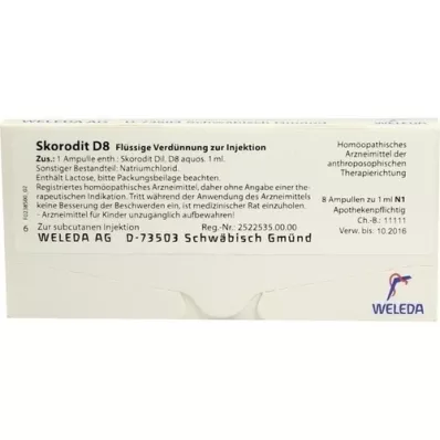 SKORODIT D 8 ampuller, 8X1 ml