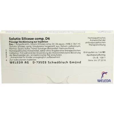 SOLUTIO SILICEAE comp.D 6 ampuller, 8X1 ml