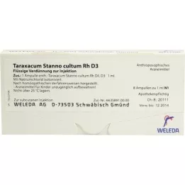 TARAXACUM STANNO cultum RH D 3 ampuller, 8X1 ml