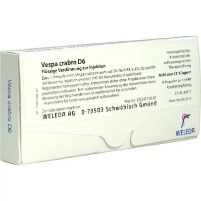 VESPA CRABRO D 6 ampuller, 8X1 ml VESPA CRABRO D 6 ampuller, 8X1 ml