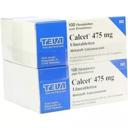 CALCET 475 mg filmovertrukne tabletter, 200 stk