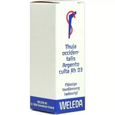 THUJA OCCIDENTALIS ARGENTO culta Rh D 3 Fortynding, 20 ml