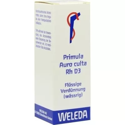 PRIMULA AURO culta RH D 3 fortynding, 20 ml