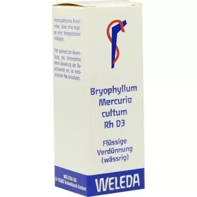BRYOPHYLLUM MERCURIO cultum Rh D 3 Fortynding, 20 ml