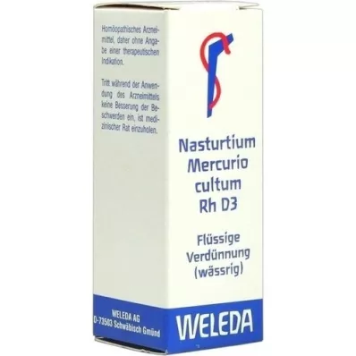 NASTURTIUM MERCURIO cultum Rh D 3 Fortynding, 20 ml