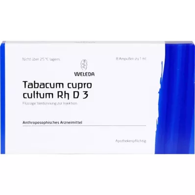 TABACUM CUPRO cultum Rh D 3 ampuller, 8X1 ml