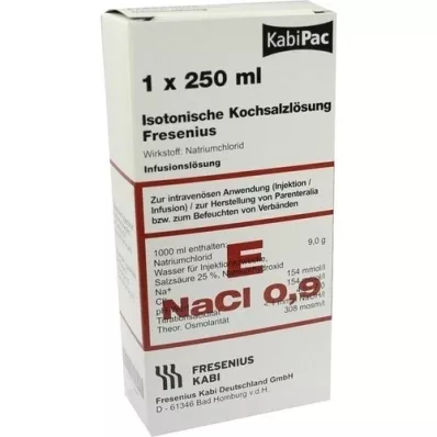 KOCHSALZLÖSUNG 0,9% plastikflaske Fresenius, 250 ml