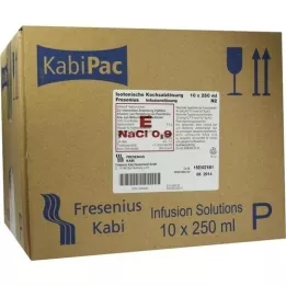 KOCHSALZLÖSUNG 0,9% plastikflaske Fresenius, 10X250 ml