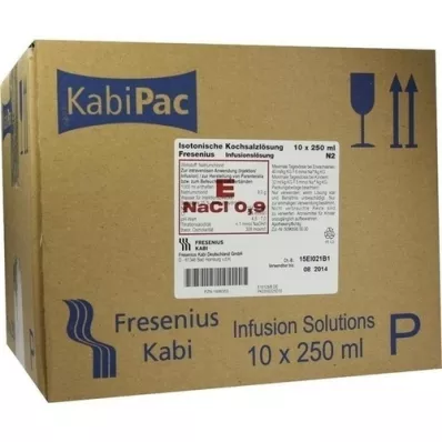KOCHSALZLÖSUNG 0,9% plastikflaske Fresenius, 10X250 ml