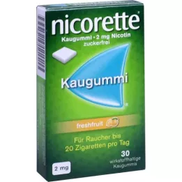 NICORETTE 2 mg frisk frugttyggegummi, 30 stk