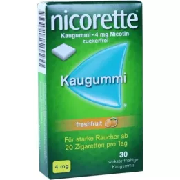 NICORETTE 4 mg frisk frugttyggegummi, 30 stk