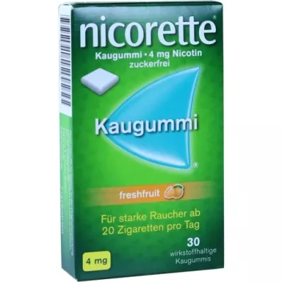 NICORETTE 4 mg frisk frugttyggegummi, 30 stk
