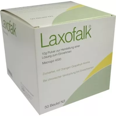 LAXOFALK 10 g Plv.z.Producent e.Lsg.z.Indtagspose, 50 stk LAXOFALK 10 g Plv.z.Producent e.Lsg.z.Indtagspose, 50 stk