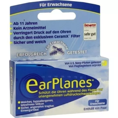 EARPLANES Voksen/Voksne, 2 stk
