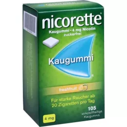 NICORETTE 4 mg frisk frugttyggegummi, 105 stk