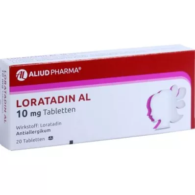 LORATADIN AL 10 mg tabletter, 20 stk