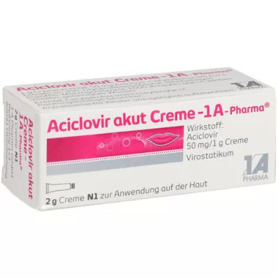 ACICLOVIR akut creme-1A Pharma, 2 g ACICLOVIR akut creme-1A Pharma, 2 g