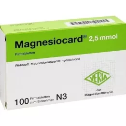 MAGNESIOCARD 2,5 mmol filmovertrukne tabletter, 100 stk