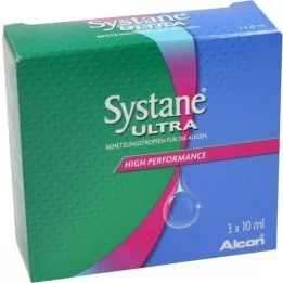 SYSTANE ULTRA Smørende dråber til øjnene, 3X10 ml