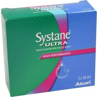 SYSTANE ULTRA Smørende dråber til øjnene, 3X10 ml