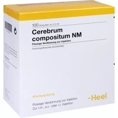 CEREBRUM COMPOSITUM NM Ampuller, 100 stk CEREBRUM COMPOSITUM NM Ampuller, 100 stk