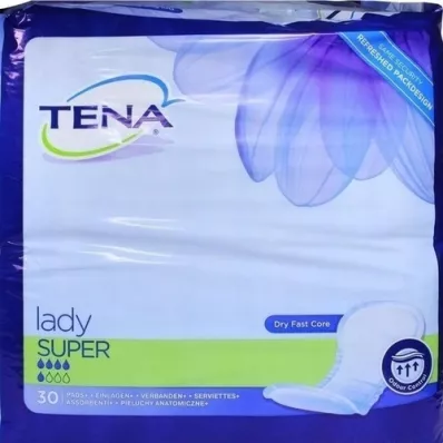 TENA LADY super indlægssåler, 30 stk