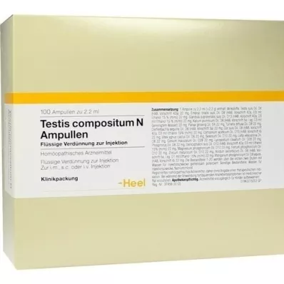TESTIS COMPOSITUM N ampuller, 100 stk TESTIS COMPOSITUM N ampuller, 100 stk