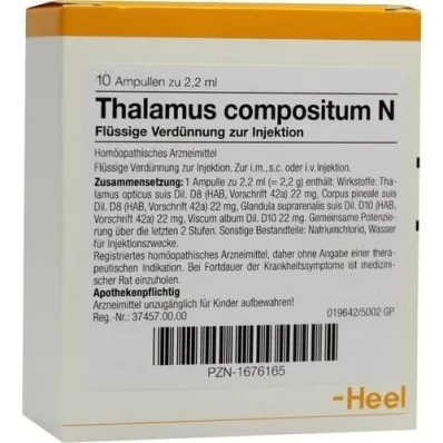 THALAMUS compositum N ampuller, 10 stk THALAMUS compositum N ampuller, 10 stk