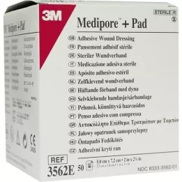 MEDIPORE Plus Pad 3562E steril sårforbinding, 50 stk