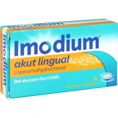 IMODIUM akut linguale smeltetabletter, 6 stk