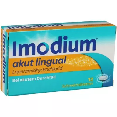 IMODIUM akut linguale smeltetabletter, 12 stk