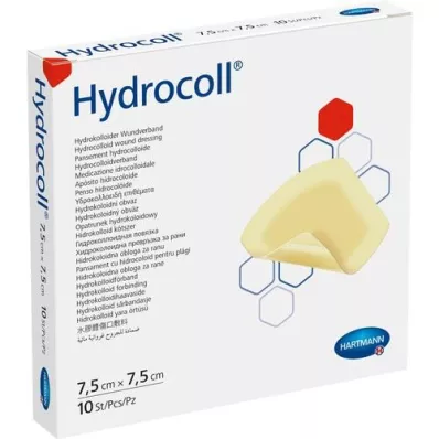 HYDROCOLL Sårforbinding 7,5x7,5 cm, 10 stk
