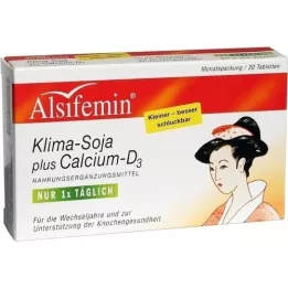 ALSIFEMIN Klima-Soja plus Calcium D3 tabletter, 30 stk
