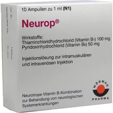 NEUROP Ampuller, opløsning til injektion, 10X1 ml