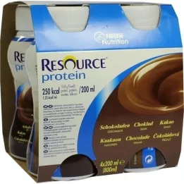 RESOURCE Proteinchokolade ny flydende opskrift, 4X200 ml
