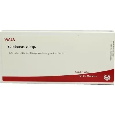 SAMBUCUS COMP Ampuller, 10X1 ml