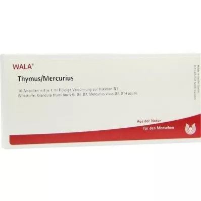 THYMUS/MERCURIUS Ampuller, 10X1 ml THYMUS/MERCURIUS Ampuller, 10X1 ml