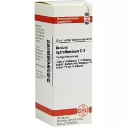 ACIDUM HYDROFLUORICUM D6 Fortynding, 20 ml