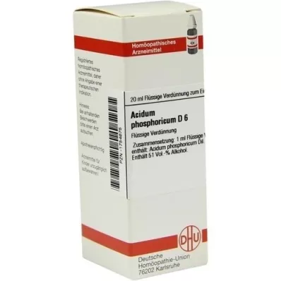 ACIDUM PHOSPHORICUM D6 Fortynding, 20 ml