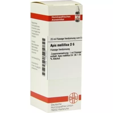 APIS MELLIFICA D6 Fortynding, 20 ml