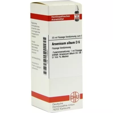 ARSENICUM ALBUM D6 Fortynding, 20 ml