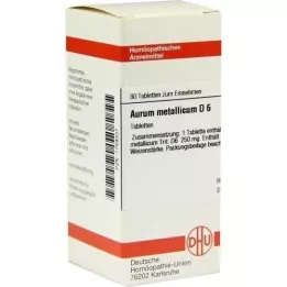 AURUM METALLICUM D 6 tabletter, 80 stk