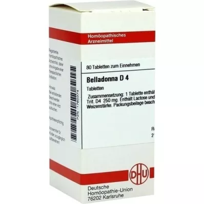 BELLADONNA D 4 tabletter, 80 stk